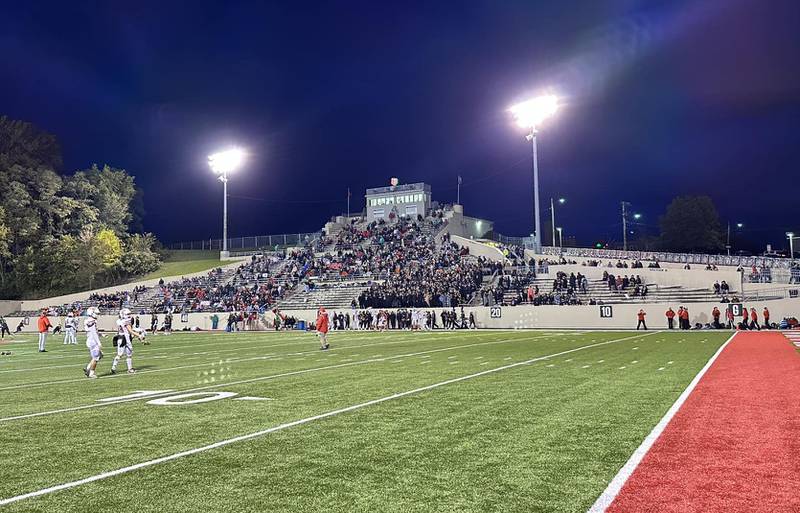 A view of Howard Fellows Stadium as L-P plays Ottawa in football on Oct. 6, 2023.