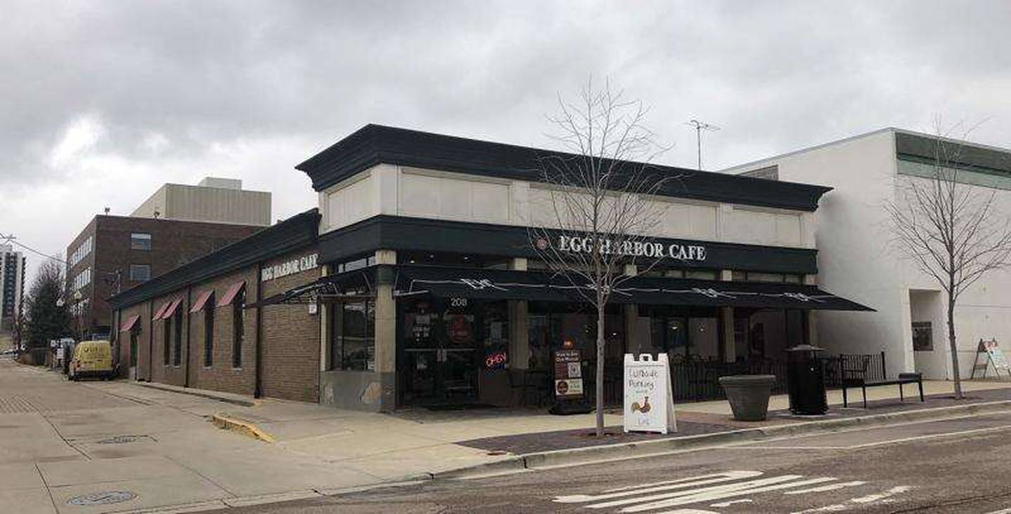 The Egg Harbor Cafe building in downtown Wheaton would be torn down to clear the way for a planned apartment complex that would also incorporate a new space for the breakfast restaurant. April 2022 file photo.