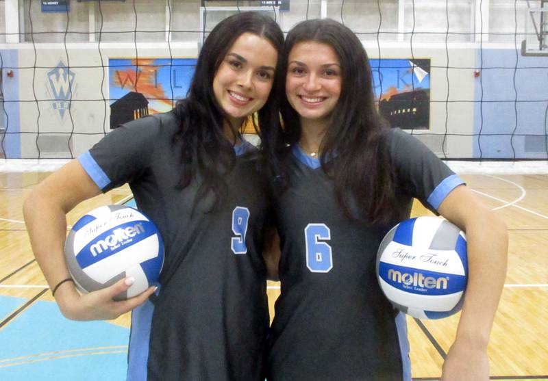 Sisters (from left) Calli Kenny and Hannah Kenny are a big reason why Willowbrook is 27-1 and the No. 2 seed in the Class 4A Hinsdale Central Sectional.