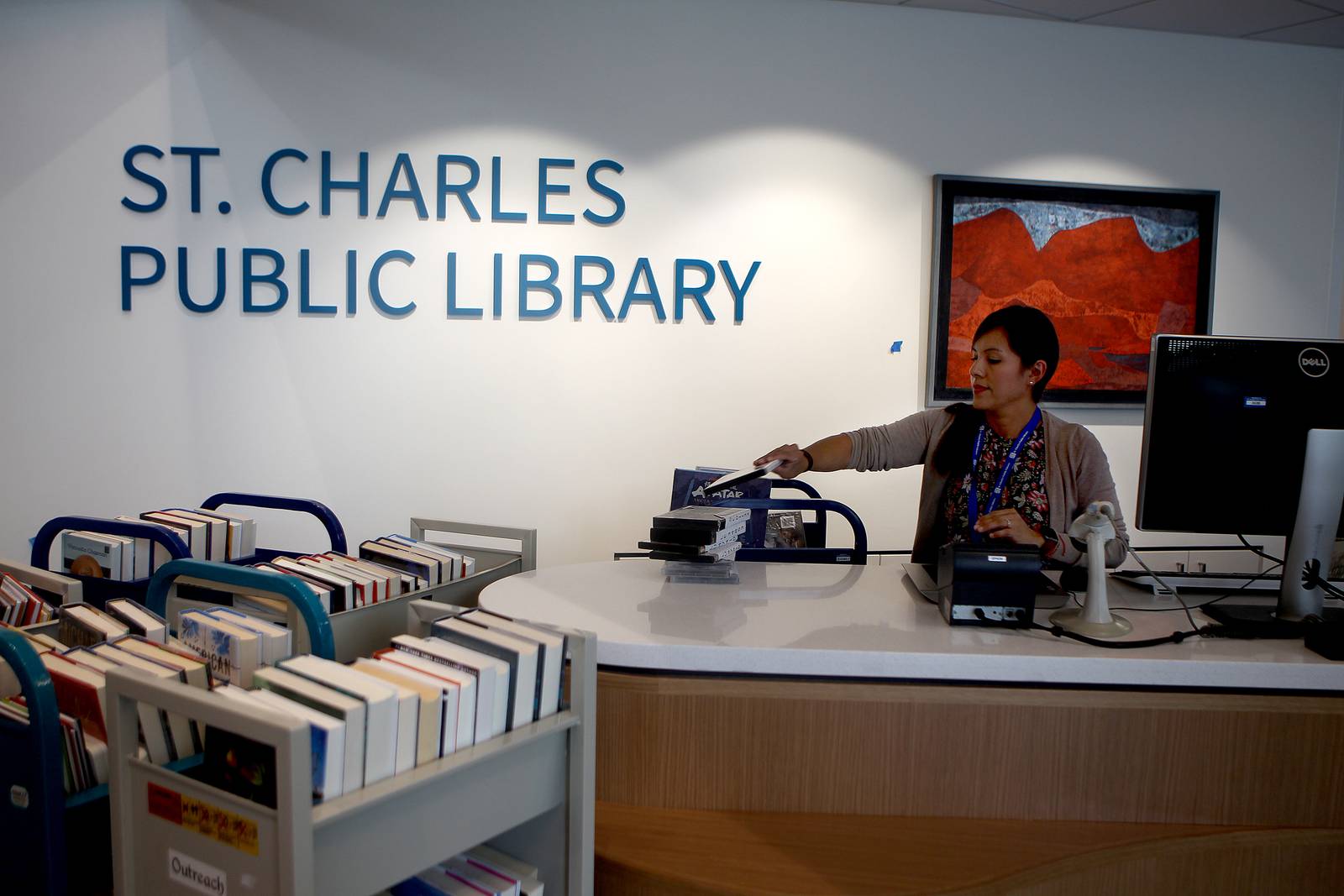 Newly expanded, renovated St. Charles Public Library getting ready to