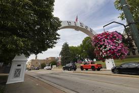 Dixon Arch face-lift complete in time for Petunia Fest