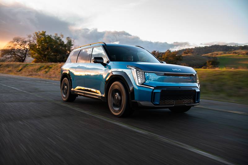 The 2024 Kia EV9 is a 3-row SUV.