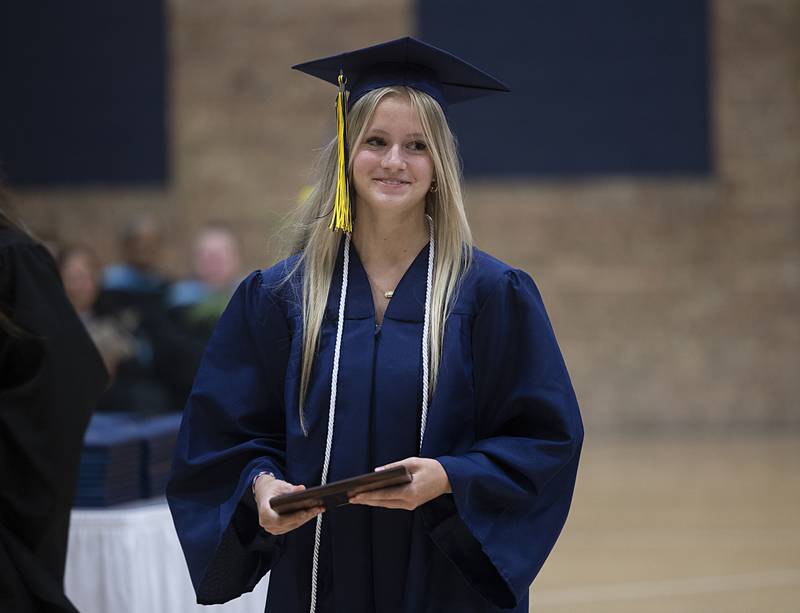 Sterling graduating senior Anna Aulwes was awarded the Art department award Friday, May 24, 2024 during the commencement of the class of 2024.