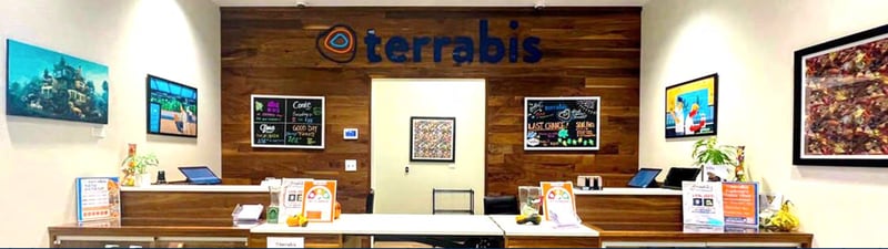 A proposed rendering of the inside of Terrabis Dispensary in Woodstock.