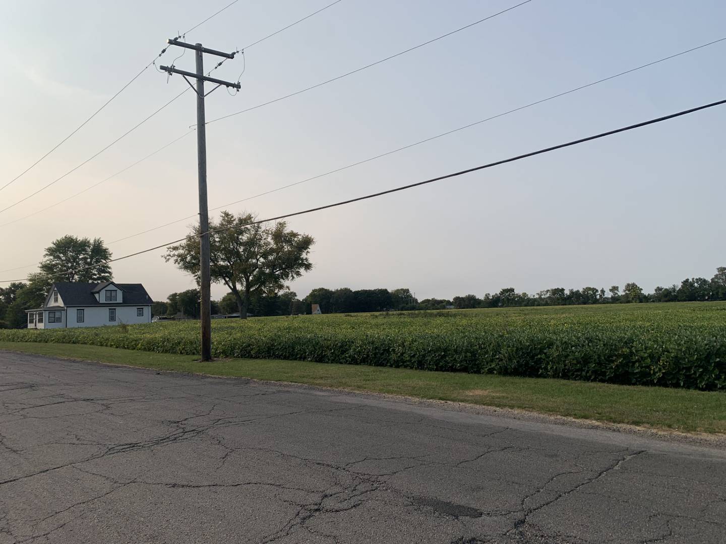 A view from Golf Road of the proposed Spring Lake Project location.