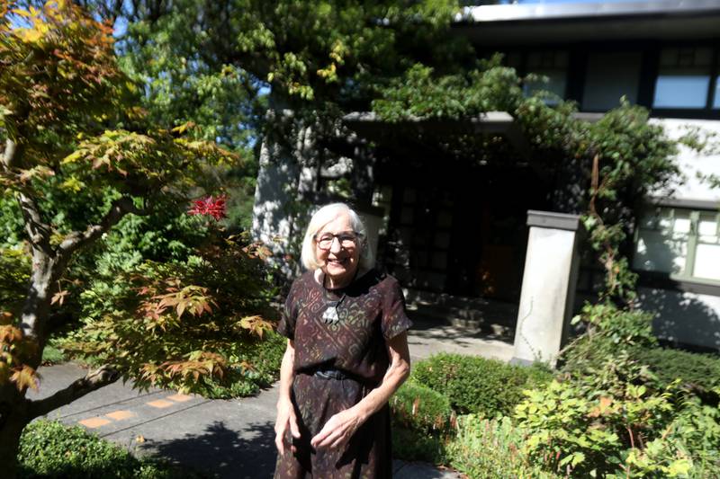 Patricia MacLachlan has owned The Hoyt House in Geneva since 1978. The home was designed by Frank Lloyd Wright and constructed in 1906. MacLachlan received a Spirit Award in the Private Category from the FLW Conservancy for extraordinary commitment to preserving Wright's legacy.