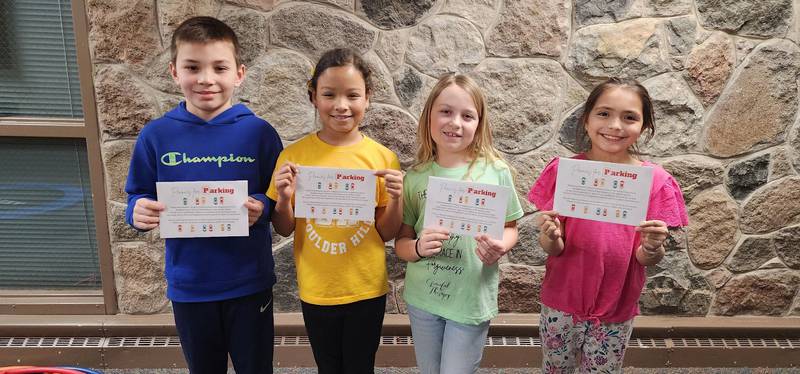 All through January, Boulder Hill Elementary School families sent students to school with extra pennies, nickels, and dimes they could find to give toward the parking lot fund for the Neighborhood Church of the Brethren.