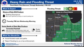 National Weather Service issues flood watch for Grundy and Will counties