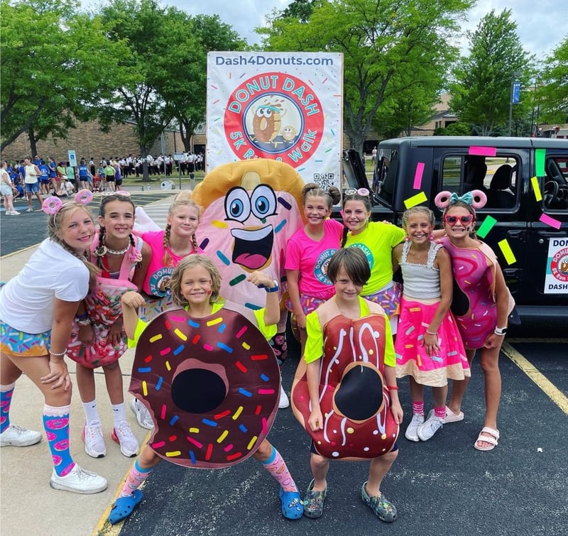 Participants look the part at a past Geneva Community Chest "Donut Dash.” This year’s event is Saturday, July 20, at Peg Bond Center, 151 Island Ave., in downtown Batavia.