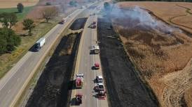 Photos: Large brushfire shuts down Interstate 80 in Bureau County