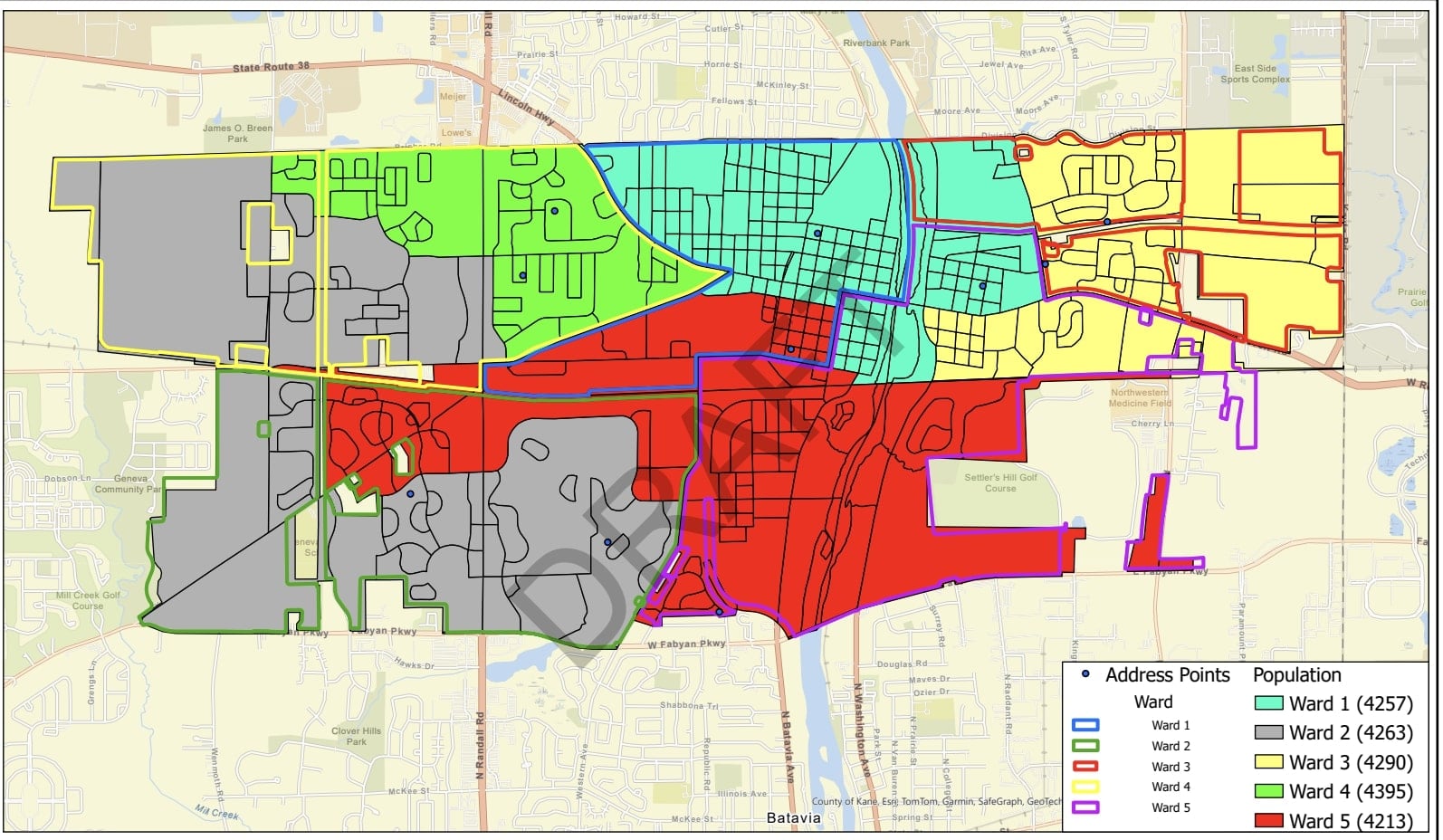 Geneva redraws ward maps to equalize population