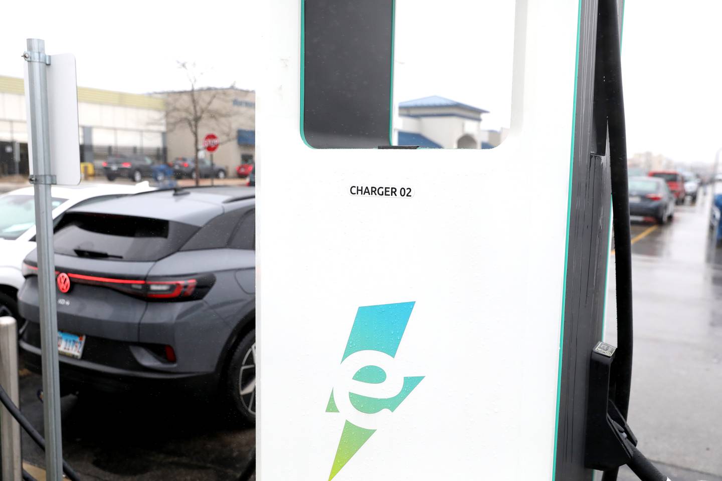 There are eight DC fast-charging Electrify America stations for electric vehicles at Meijer in Oswego.