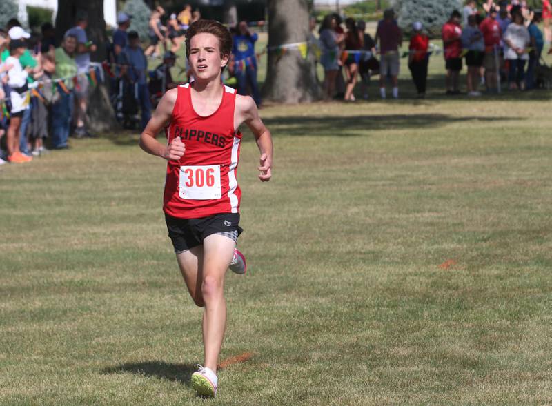 Amboy's Henry Nichols runs in the Gary Coates Cross Country Invitational on Saturday, Sept. 14, 2024 Zearing Park in Princeton.