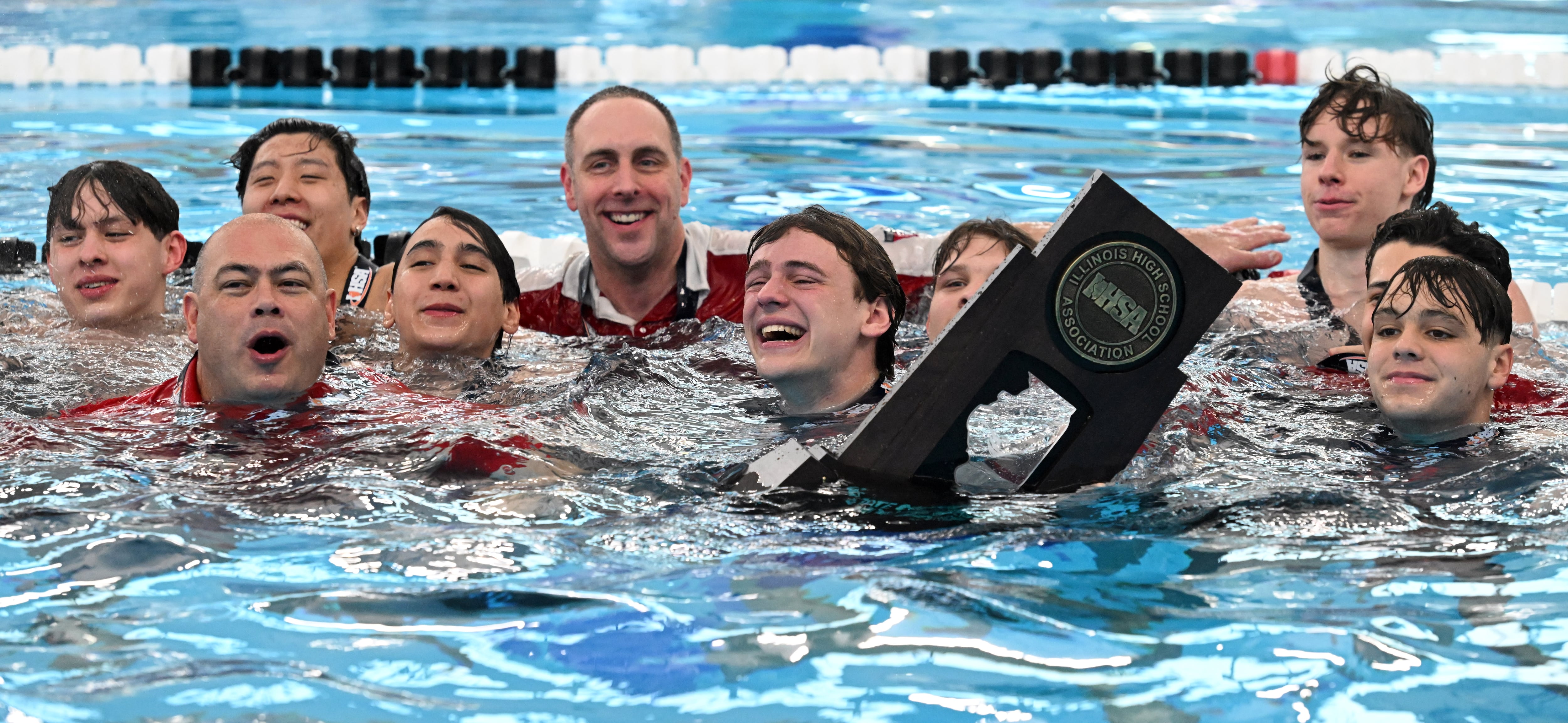 Boys swimming: Hinsdale Central, behind record-setting Joshua Bey, repeats as IHSA champs with 20th title