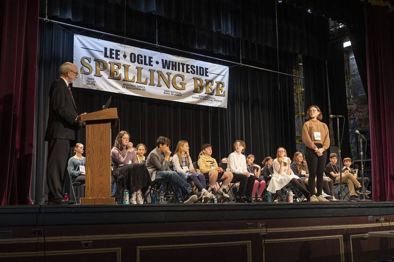 The Lee-Ogle-Whiteside regional spelling bee kicked off Thursday, Feb. 22, 2024, at Dixon High School.