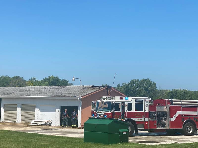 A garage fire this morning on Parklake Drive in Morris caused about $15,000 in damages, according to Morris Fire Chief Tracey Steffes.