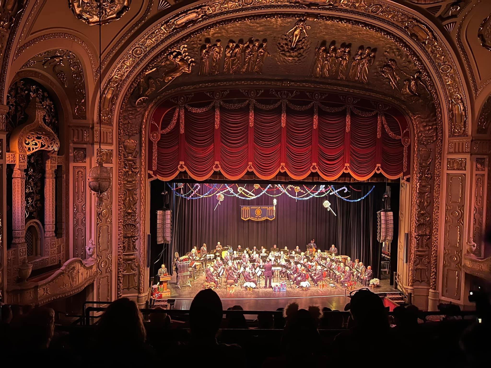 The Joliet American Legion Band performs their 2022 “Sounds of Christmas” concert at the Rialto.