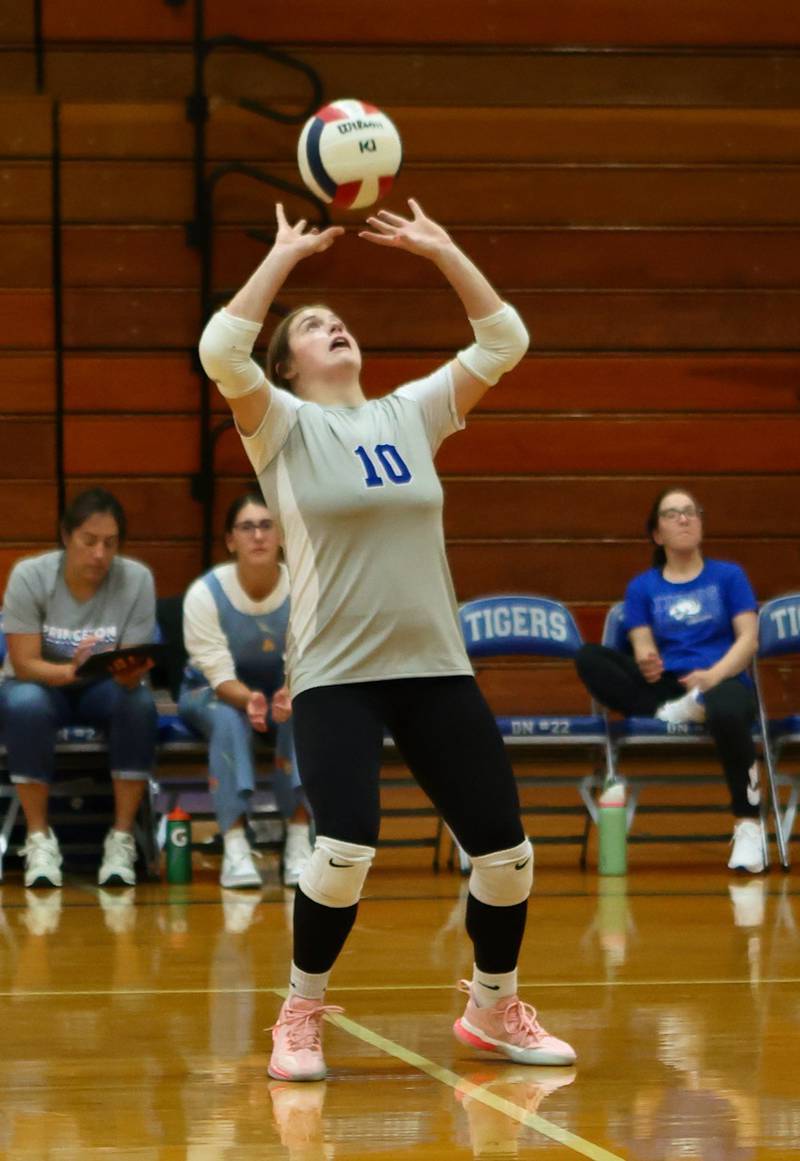 Makayla Hecht sets the TIgresses up Tuesday night against: Newman at Protyu Gym.