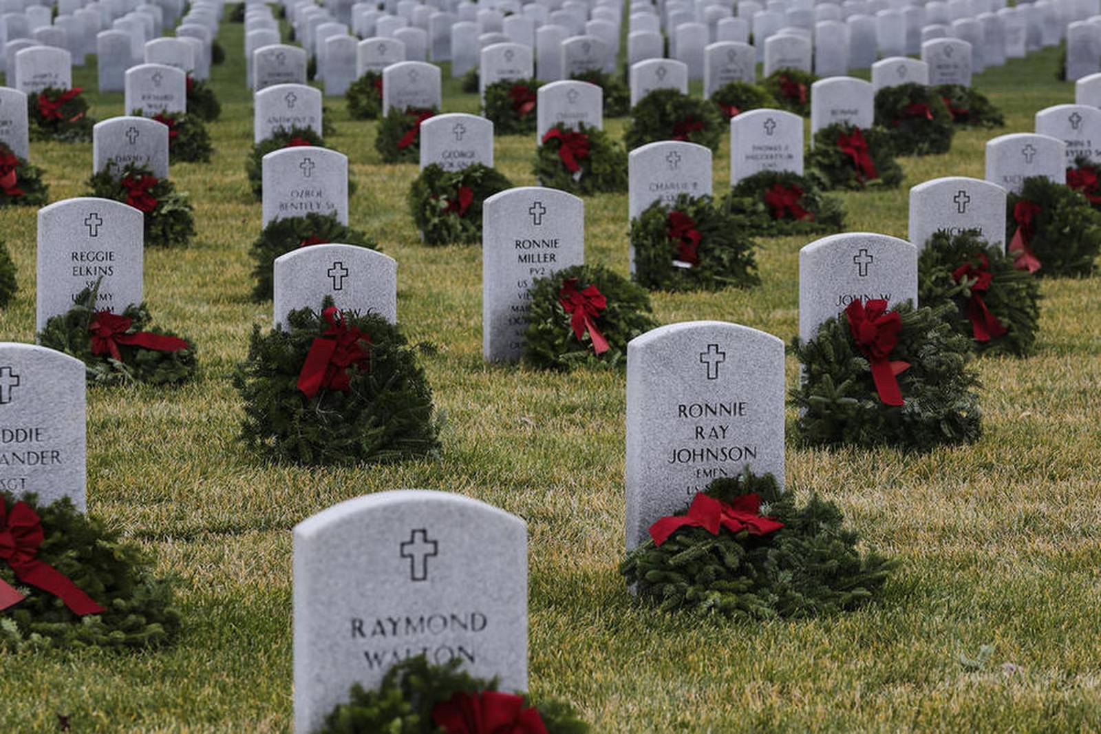 Wreaths Across America Day held at Abraham Lincoln National Cemetery in