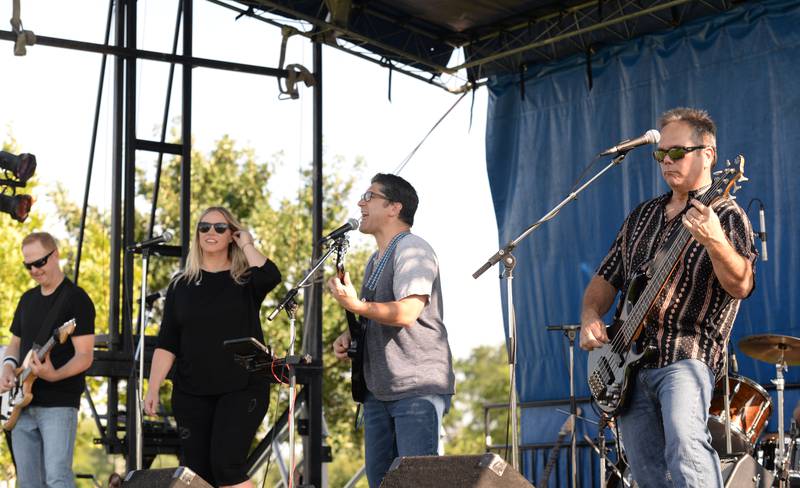 Members of Off the Charts perform during the Park Palooza event held at Berens Park Saturday Aug 19, 2023.