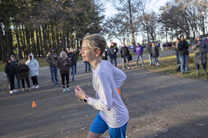 Runners compete in St. Anne’s 12th annual Turkey Trot Thursday, Nov. 23, 2023 at Lowell Park in Dixon.