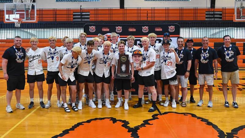 Crystal Lake Central Baseball 3A Championship celebration at Crystal Lake Central High School on Sunday, June 9, 2024 in Crystal Lake.