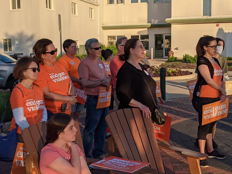 The Kane and Kendall County chapter of Moms Demand Action for Gun Sense In America held a Wear Orange event Thursday night at the St. Charles Municipal Building.