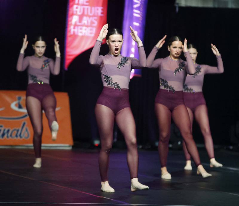 Burlington Central competes in the IHSA 2A  Competitive Dance State Finals Saturday, Jan. 27, 2024 at Grossinger Motors Arena in Bloomington.