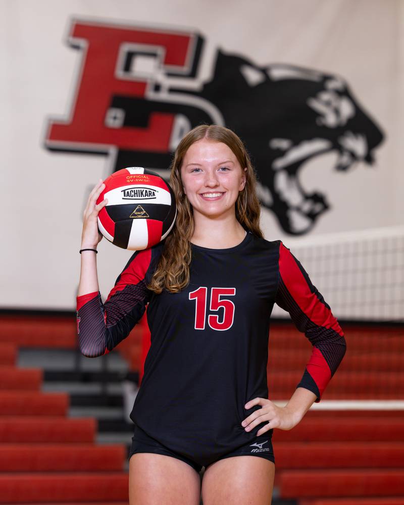 Erie-Prophetstown junior setter, Kaylee Keegan