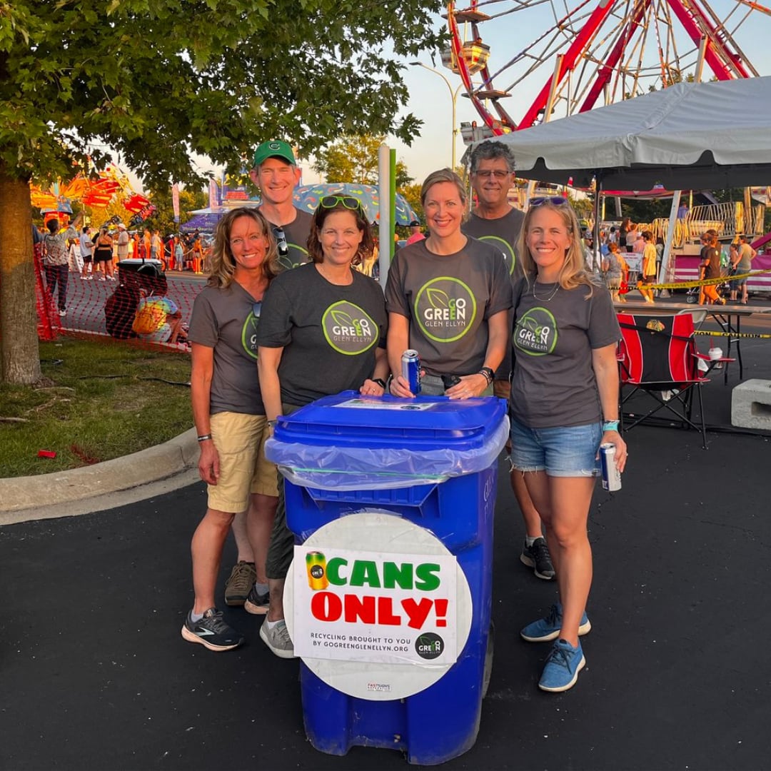 Volunteers at the Taste of Glen Ellyn 2023. Pictured L to R: Renae Frigo, Mark Frigo, Karin Daly, Jennifer Greenwalt, John Toth, Jacquelyn Casazza