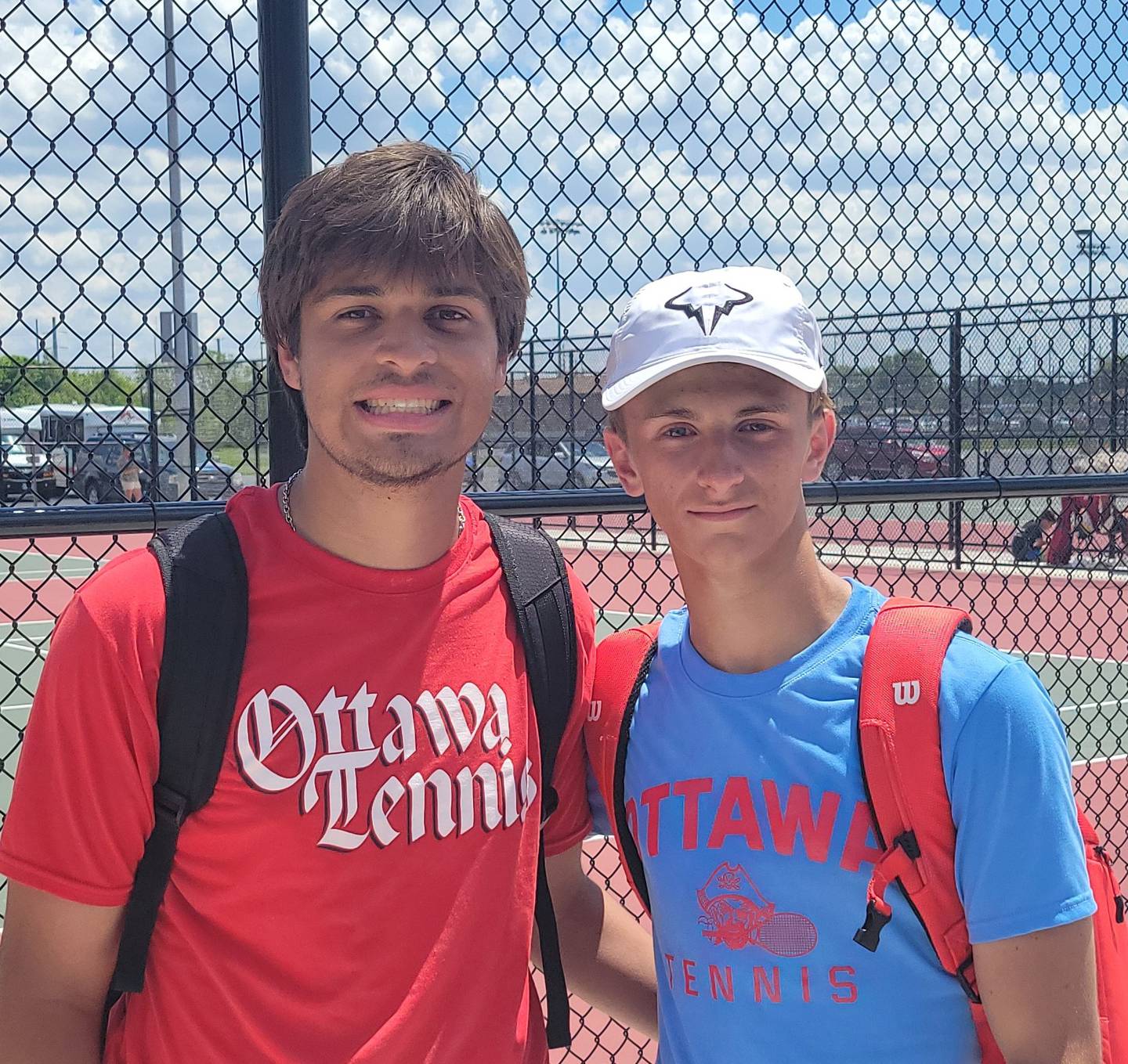 Ottawa senior Alan Sifuentes (left) and sophomore Evan Krafft.