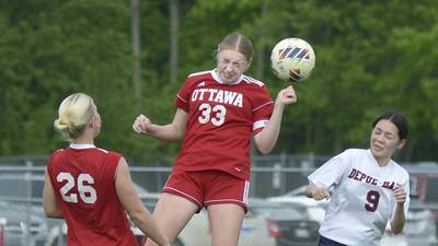 Photos: Ottawa vs DePue/Hall girls soccer; Ottawa wins 7-0. 