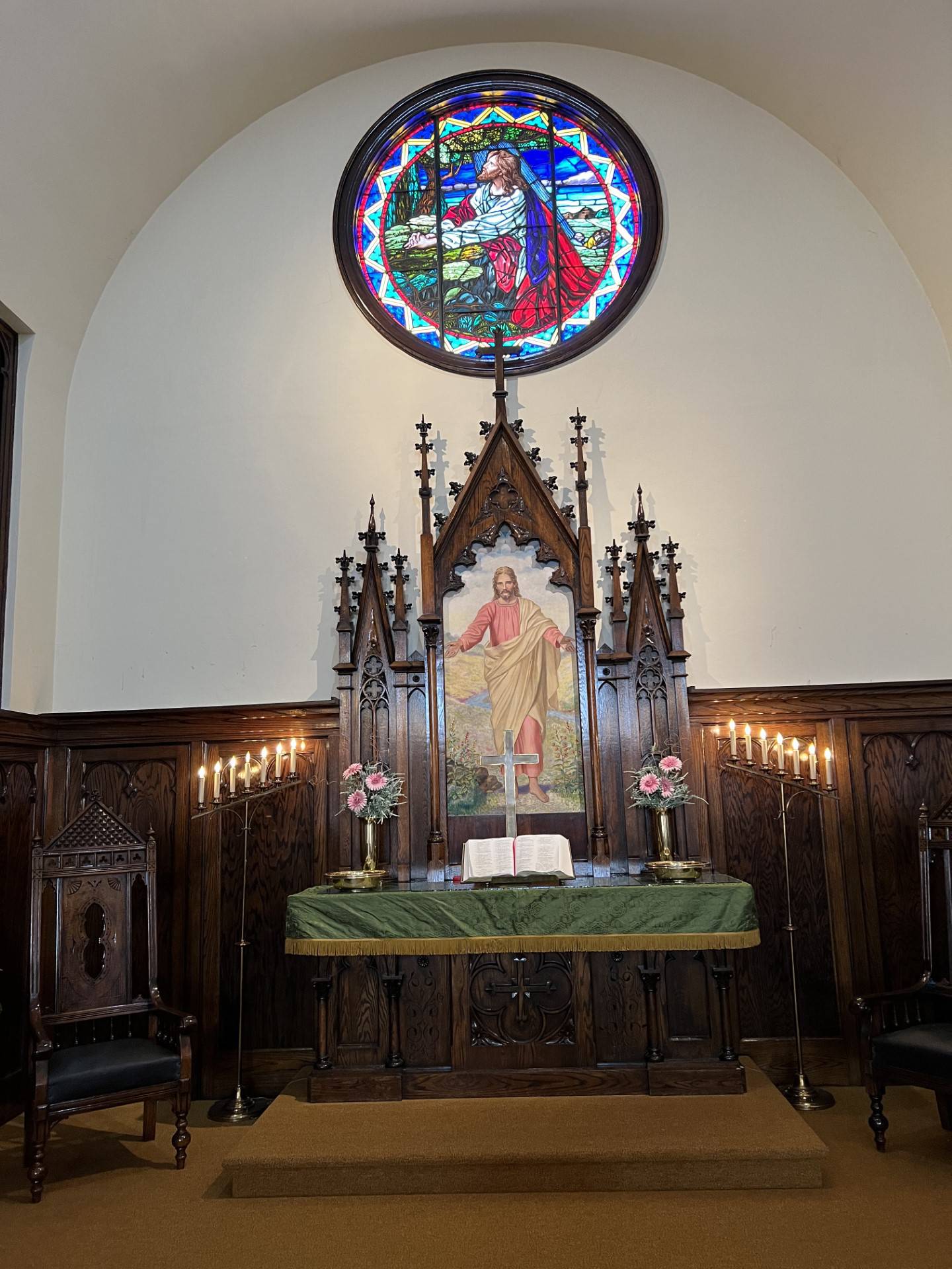The altar at Trinity United Church of Christ, 829 Fourth St., La Salle. The church will be celebrating its 150th anniversary on Sunday, June 11, 2023.