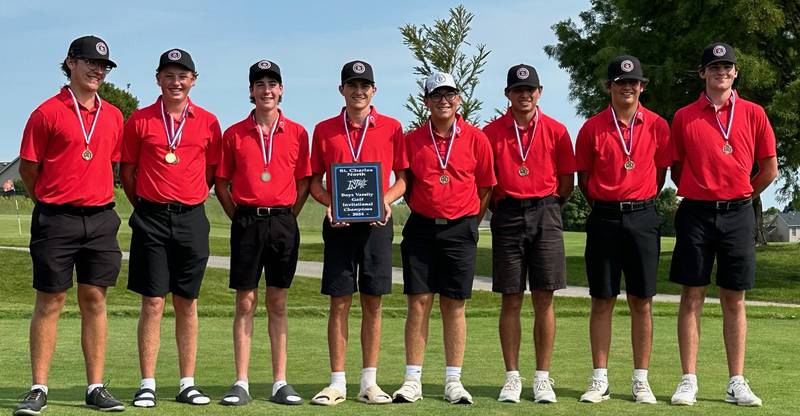 The Ottawa boys golf team won the title at the St. Charles Invite on Saturday at The Den Golf Club.