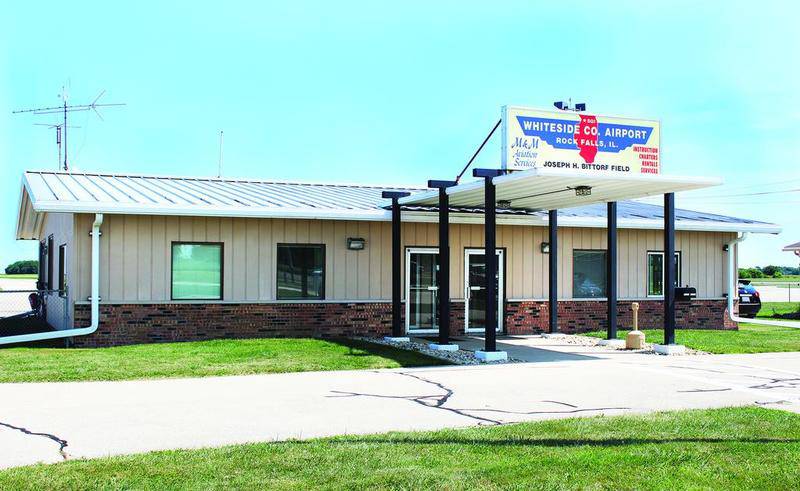 The main office building of the Whiteside County Airport in Rock Falls.