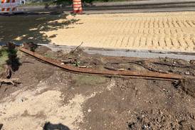 19th-century train tracks discovered during Crystal Lake roadwork