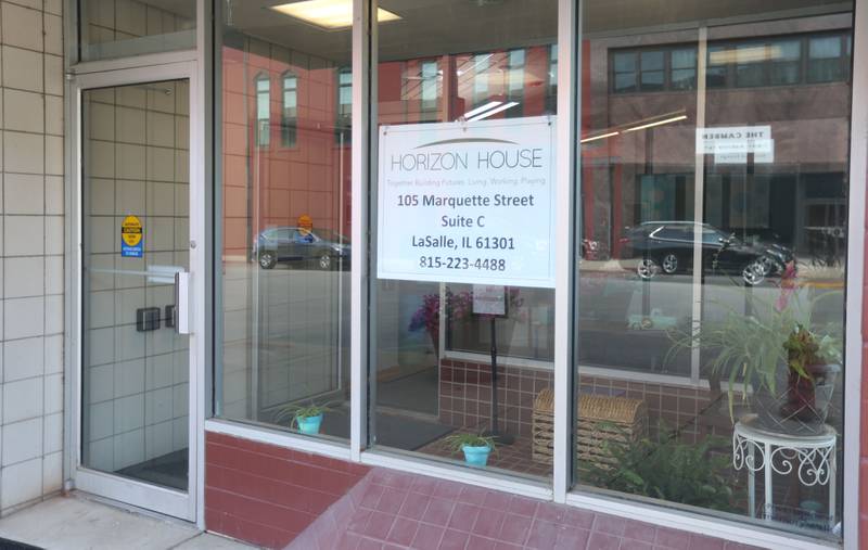 A view of the front entrance of the new "Hub" community day service location through Horizon House of the Illinois Valley on Thursday, Aug. 1, 2024 downtown La Salle. The building is located at 105 Marquette Street behind the former La Salle National Bank building. The Covid pandemic led to a 15-month closure of the side-based Day Services and the sheltered workshop. That time provided an opportunity to completely redesign Horizon House's Day Services and resulted in closing the sheltered workshop and seeking an alternative home base for the program. Several months were spent remodeling the location to best meet the needs of the people who receive day services. Horizon House has been in operation for 54 years. During this tenure, they have made many significant physical and programmatic changes in response to the changing needs of the people with disabilities they serve. the opening of "The Hub" is one more example of our commitment to the future.