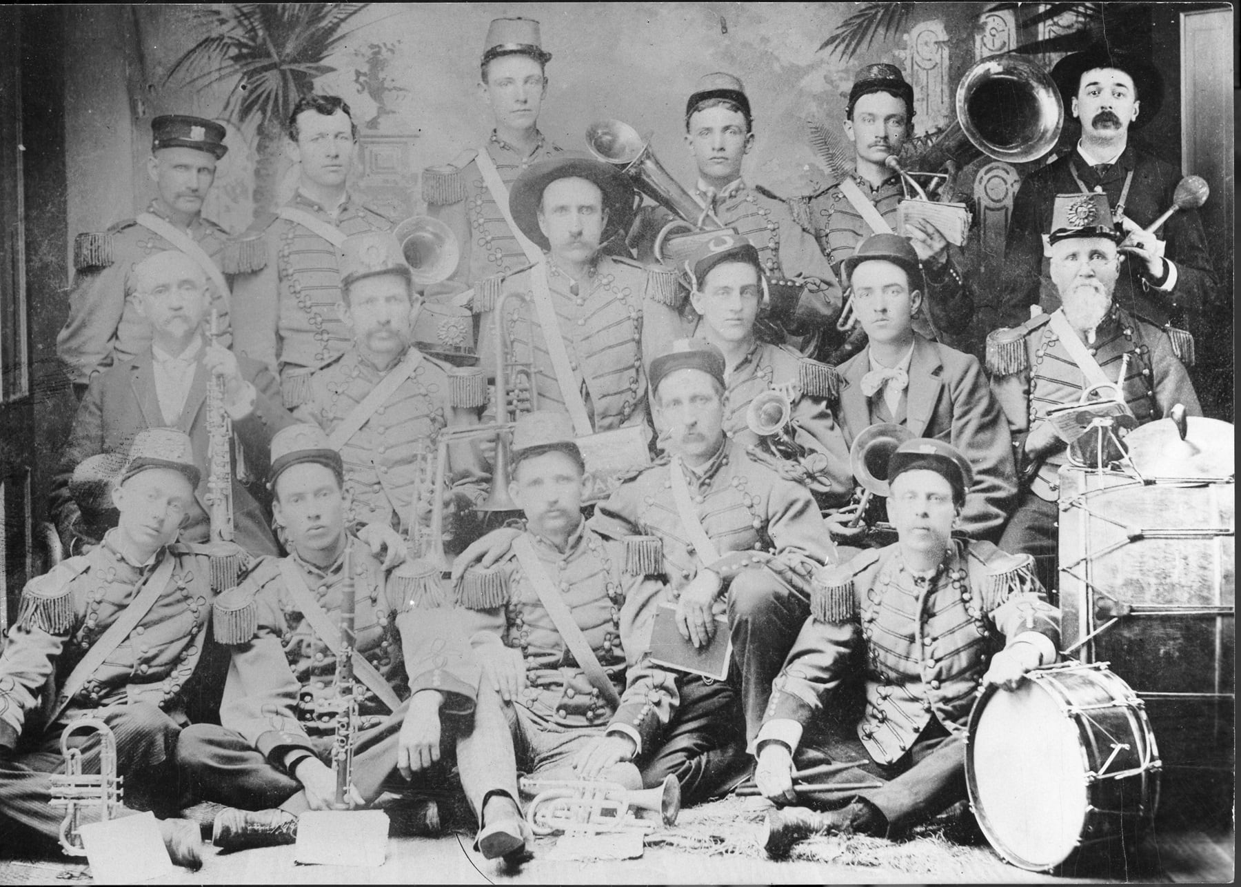 The DeKalb Municipal Band shown in 1887 when the group was just over three decades old. This year marks the band's 170th consecutive season.