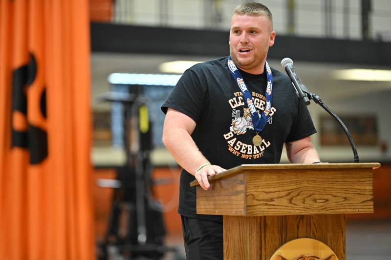 Crystal Lake Central Baseball 3A Championship celebration at Crystal Lake Central High School on Sunday, June 9, 2024 in Crystal Lake.