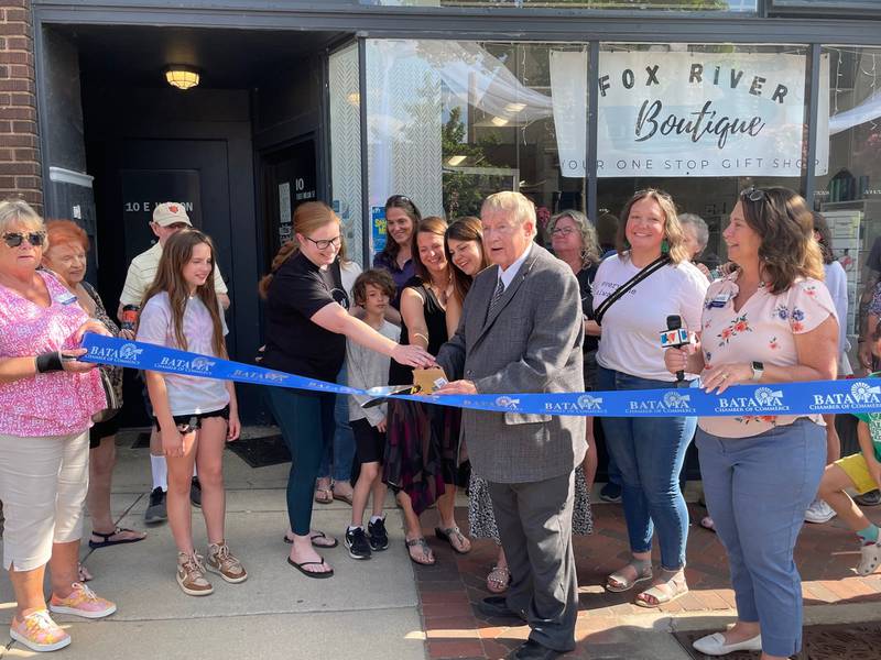 The Batavia Chamber of Commerce held a ribbon-cutting for Fox River Boutique, a new business combining three other Kane County businesses, on Thursday, May 23.