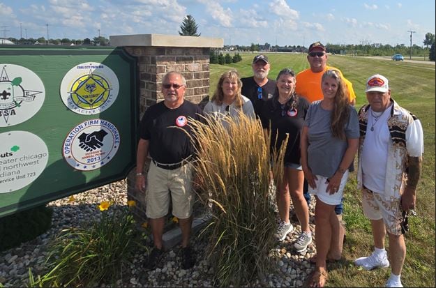 Operation Firm Handshake Organizers Max Valdez, Val Singleton, Fred Gaddis, Mary Gaddis, Scotty Sines, Cheri Tilley, & Geno Strickland.