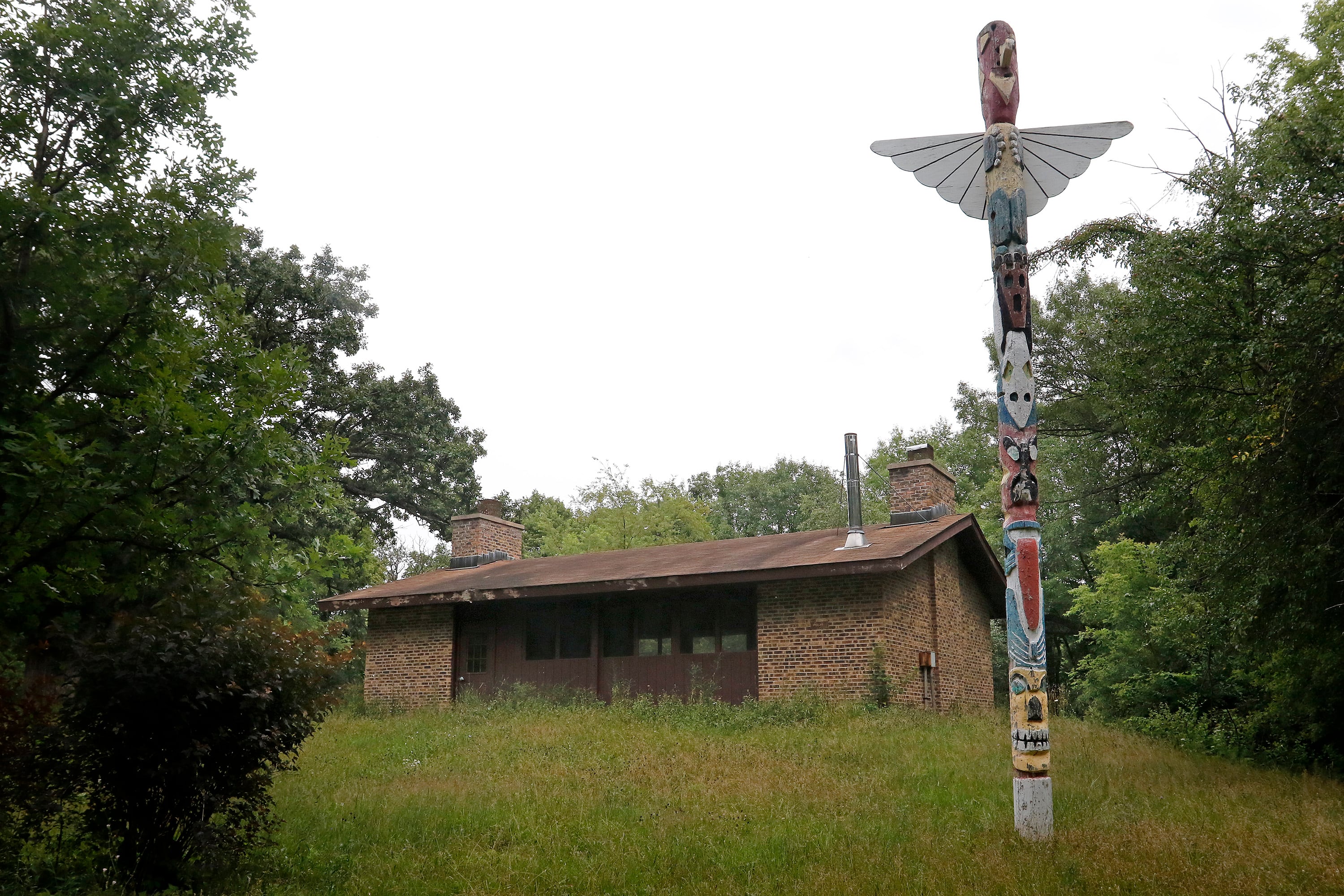 Remnants of the former Boy Scouts of America's Camp Lakota are seen on Wednesday, July 14, 2021 in Woodstock. The property was recently purchased by the McHenry County Conservation Foundation. Many of the structures will remain, but the pool will not.