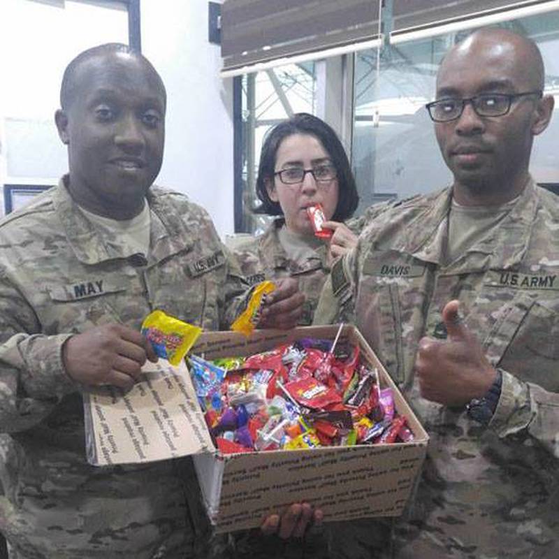 The “Sweets4Troops” program was started by Michael Embrey, DeKalb businessman and U.S. Air Force veteran, in 2014. The program has collected over 3,000 pounds of candy for military support groups.