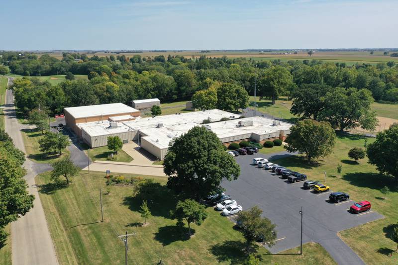 An aerial view on Thursday, Sept. 12, 2024 at the Putnam County Jr. High School in McNabb.