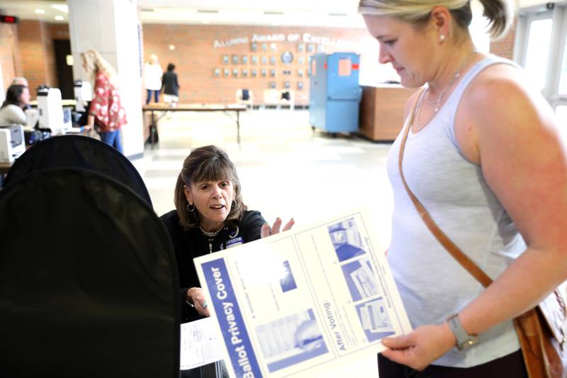 Photos Voters in Downers Grove Shaw Local