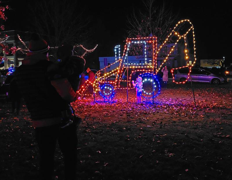 The lights were turned on Saturday, Nov. 25, 2023, for Light Up Streator's display in City Park.