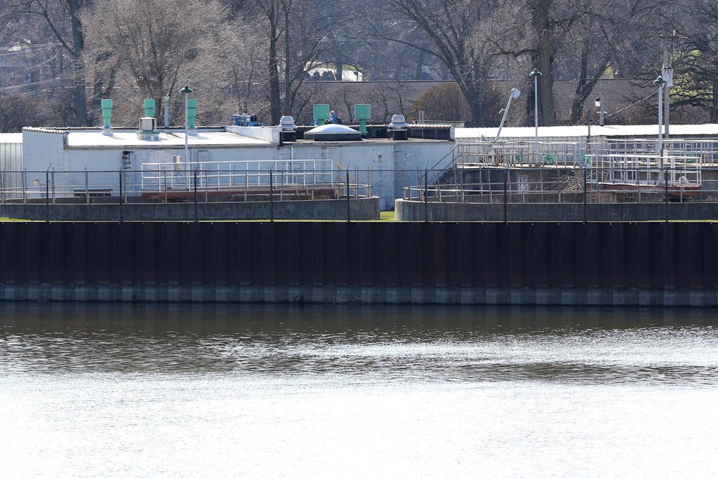 The former Central Wastewater Treatment plant at 3302 Waukegan Ave is seen from the West Elm Street bridge crossing the Fox River on Monday, Nov. 16, 2020, in McHenry.