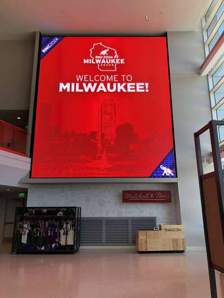 In July, the Fiserv Forum will host the Republican National Convention in Milwaukee. Organizers gave a media preview Monday.