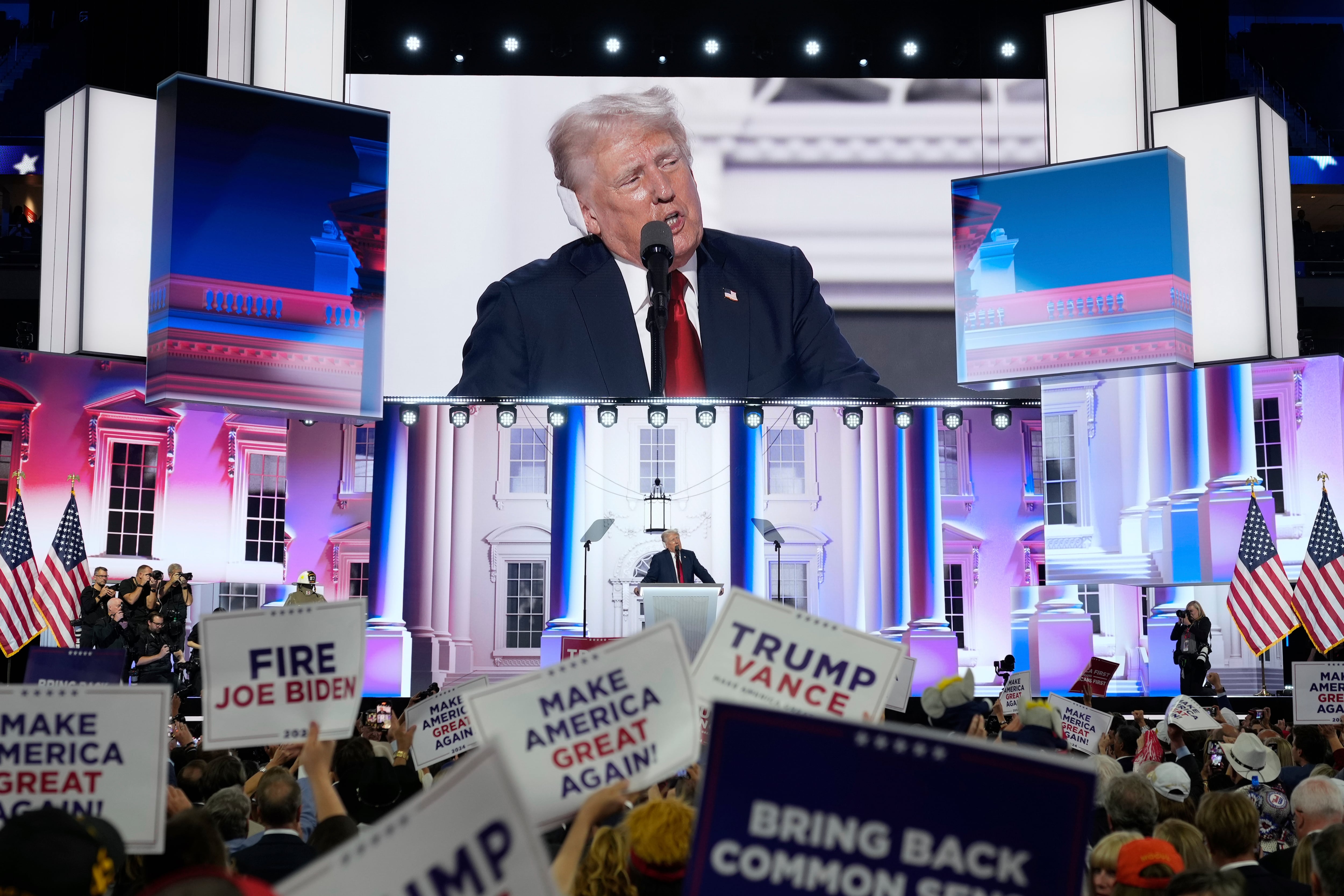 Trump urges unity after assassination attempt while proposing sweeping populist agenda in RNC finale