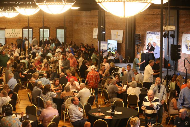 Hundreds attend the sold out Illinois Valley Sports Hall of Fame awards banquet on Thursday, June 6, 2024 at the Auditorium Ballroom in La Salle.